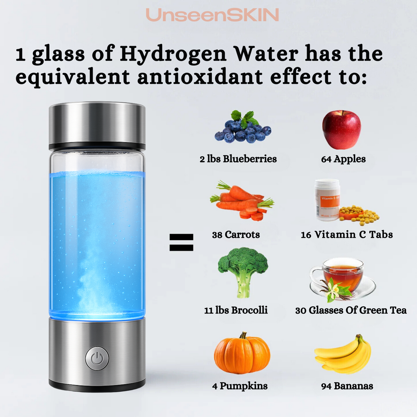 HydraGlow | Hydrogen Water Bottle